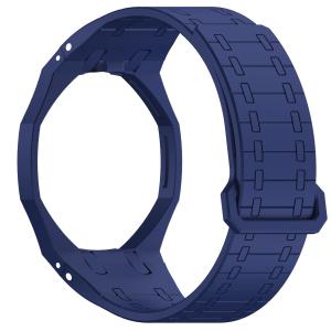 Sports silicone magnetic strap for Swatch X AP Royal POP smartwatch band