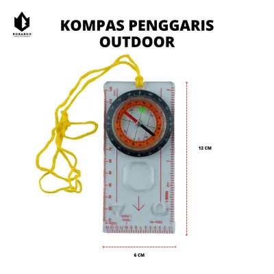 Kompas Penggaris Untuk Navigasi Outdoor- Kompas Mistar - Kompas Outdoor - Kompas Gunung - Compass - Kompas Survival
