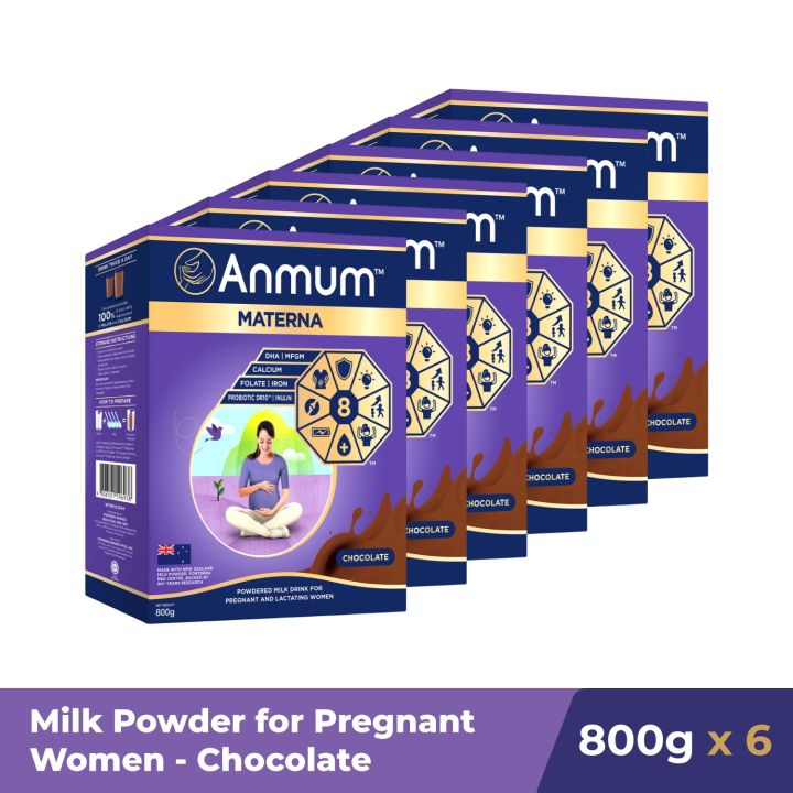 Anmum Materna Pregnancy Milk Powder Chocolate 800G x6
