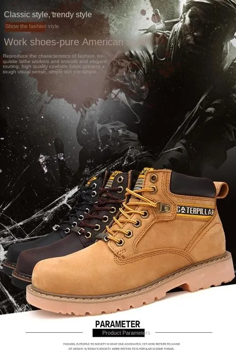 Caterpillar Safety Boots Shopee Caterpillar Safety Shoes Men And
