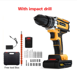 ✯BISA COD✯198VF Obeng Bor Cordless 2 Kecepatan 2 Baterai Mesin Bor Baterai Tangan Cordless Drill Battery 1 Year Warranty