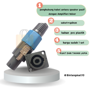 Soket+spikon (1 set) jek audio