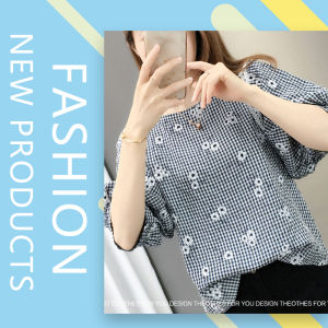 QXshop เสื้อคอกลมแขนตุ๊กตา แบบน่ารักลายดอกไม้สวย มากไม่เหมือนใคร ดอกไม้สดมากเพราะร้านเราเด็ดมากต้องรีบมาตำแล้ว