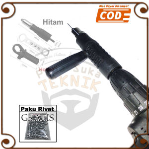 Adaptor Rivet Mesin Bor Adaptor Listrik Kepala Paku RIvet Tangan + Bns Paku Rivet