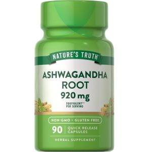 Viên uống NATURES TRUTH ASHWAGANDHA 3000mg hỗ trợ miễn dịch sinh sản giảm căng thẳng phục hồi thể hình của Mỹ
