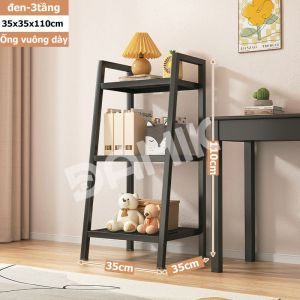 DAMIK Kệ sách đa năng kệ đa năng hình thang 3/4/5 Tầng khung sắt chịu lực phong cách hiện đại