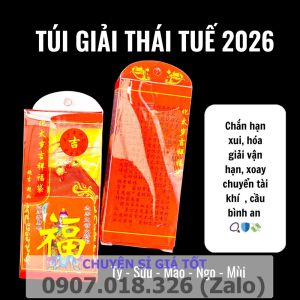 [Đã Khai Quang] TÚI THÁI TUẾ - Hóa Giải Phạm Thái Tuế Trong Năm Nay 2026  bỏ túi sách balo ví tủ đồ....