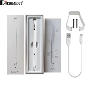 【✅SG Brand🔥】RICHMENT Kindle Stylus Pen for Kindle Scribe / Kindle Paperwhite 6 / Kindle 11 | 4096 Pressure Sensitivity | MPP 2.0 | Type-C Fast Charging | Replaceable Nib | Palm Rejection | No Bluetooth Required | Black / Silver