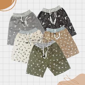 Chinos Celana Pendek Anak Motif 100RB Dapat 6 Pcs Katun Twill Santai Unisek