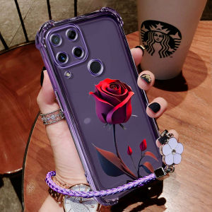 Casing Realme C15 REALME C12 REALME C25 REALME C25S Realme C21y Realme C25y Realme C21 phone case Transparent soft shell with raised shock-absorbing covers at all four corners sjfswmg