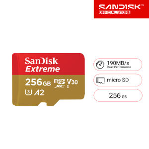 SanDisk Extreme microSDXC 256GB SQXAV V30 U3 C10 A2 UHS-I 190MB/s R 130MB/s ( SDSQXAV-256G-GN6MN ) ( เมมโมรี่การ์ด ไมโครเอสดี การ์ด )