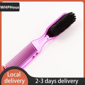 [COD] WHPHous Ship within 24 hours 1PC Double-sided Comb Brush Small Beard Styling Brush Professional Shave Brush