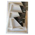 Renaissance Stretch Canvas All Purpose Painting Hobby Canvas Artist Rectangle White Canvas. 