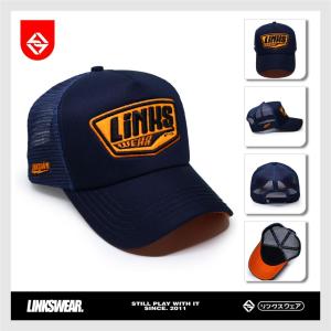 LINKSWEAR Topi Jaring Pria Bordir Topi Trucker Jaring Distro LTTFNA085