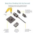 Genuine Kensington K64615EU Desktop PC & Peripheral Security Locking Kit For Laptop,PCs, TVs, monitors, hard drives(NAS) and projectors. 