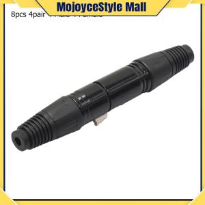 8pcs 3Pin XLR Female Male Socket Panel Mount Chassis Plug Connectors Adapters