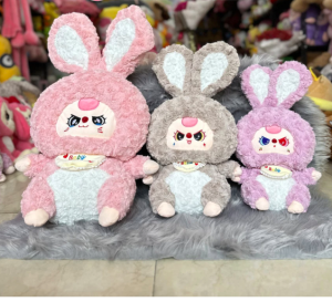 Thú nhồi bông baby three thỏ thị trấn đáng yêu - Size từ 40 đến 65cm - Quà tặng gấu bông bb3 êm mịn cho bé.