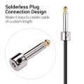 Professional Solderless Patch Cable Kit DIY Guitar Pedal Board Cable Cord Wire Custom Length Including 10 Solder Free Plugs 3 Meter Cable and Mini Screwdriver Musical Instrument Accessories Set. 