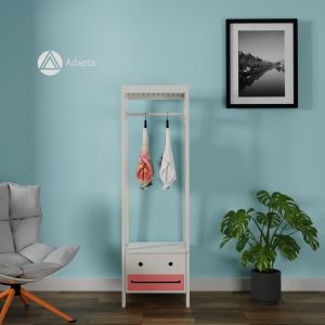 Stand Hanger Aesthetic Minimalis Multifunction Rak Wardrobe Hanger Kombinasi Meja Rias