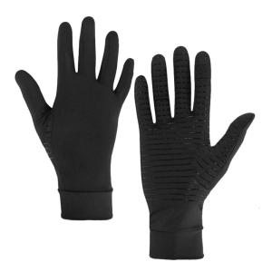 Copper Compression Gloves for Women Men Hand Pain Swelling and Carpal Relieve Full Finger Gloves for Tablets