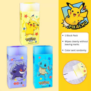 Pemadam Pokemon Comel Pikachu Alat Tulis Kanak Kanak Set Pemadam Sekolah Hadiah Kreatif Lukisan Pokemon Eraser Set Cute Cartoon Pikachu Stationery Kids School Supplies Art Rubber Clean Wipe Gift Box iiGEN一正卡通创意学生宝可梦星星美术彩虹夹心橡皮擦小学生专用儿童可切夹心果冻橡皮擦的干净幼儿园礼物 E114