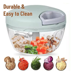 Manual Garlic Chopper Meat Mincer Hand Pull Press Crusher Multifunctional Vegetable Chili Onion Cutter Kitchen Accessories