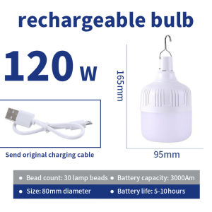 Rechargeable waterproof mobile Light LED Lamp USB Bulb 30W 60W 90W outdoor camping Emergency Lights