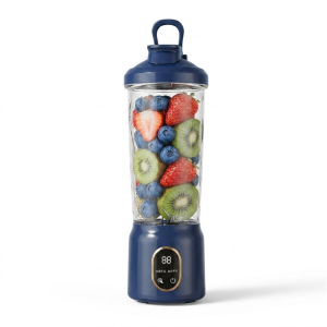 HESSIN Digital Display Portable Electric Juicer USB Rechargeable 600ML Capacity Fruit Blender Multi-Functional Cordless Fruit Extractor Maker Household Use