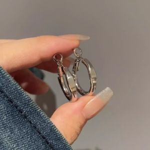 Fashionable Ring Gift ins冷淡风耳圈圈耳环 新款爆款耳钉小众设计感高级耳扣耳饰 女