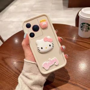 Phone Case Huawei Pura 80 Pura 70 Pro Pura80 Ultra Stylish 3D Hellokitty Cartoon Doll Couple Casing Lens Protection Shockproof Soft Cover