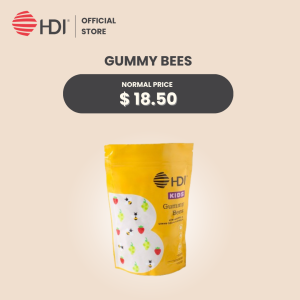 HDI Kids™ Gummy Bees | Propolis & Vitamin C Boost for Healthy & Strong Kids | 60 Gummies