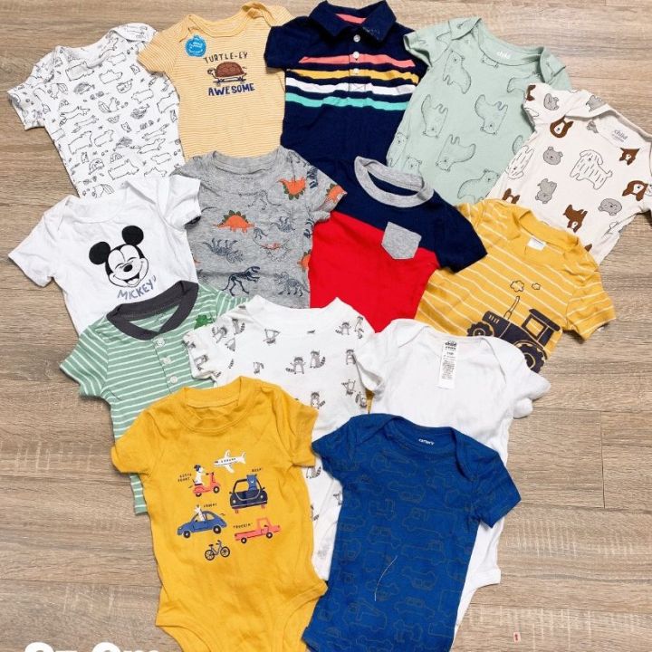 ♥️SIÊU RẺ♥️ Bodysuit ngắn tay Carter Geo cho bé trai bé gái