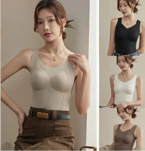 Undershirt Snug and Comfortable Outerwear with Bra Pads Enhancement of Breast Shape Breathable