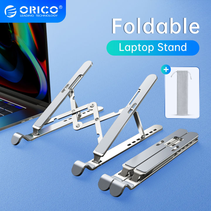 Foldable Adjustable Laptop Stand - Portable Riser Holder For Ventilation & Ergonomics