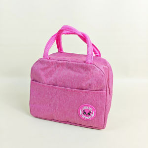 Tas Bekal Lunch Motif Polos Terbaru Tempat Penyimpanan Menjaga Suhu Makanan Import COD TB-10-TBK