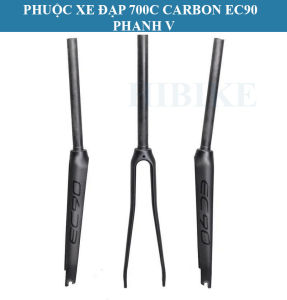 PHUỘC XE ĐẠP ĐUA CARBON EC90 700C CÀNG TRƯỚC FORK XE ĐẠP SIZE 700