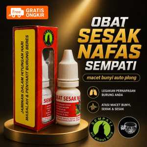 SEMPATI FREE CEPUK SEMPATI 05 Obat Sesak Nafas Sempati Mengobati Burung Gangguan Pernafasan Macet Bunyi Suara Serak Bengkak Hidung Berlendir Untuk Murai Kacer Lovebird Anis Cucak Pleci Dll OBSESAK