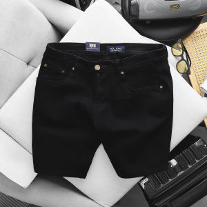 Quần Short Jean Nam Slimfit đen xám co giãn bền màu VNXK cao cấp