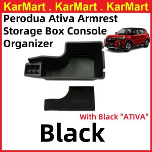 Perodua Ativa Armrest Storage Box Console Organizer Toyota Raize Daihatsu Coins Cards Tray D55L Slot Mat kotak