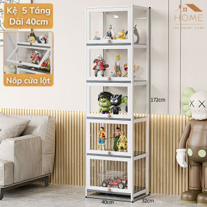 Tủ trưng bày mô hình 3 mặt trong suốt chất liệu gỗ tre được chọn lọc tủ sách nhiều ngăn để phòng phòng ngủ phòng khách văn phòng..