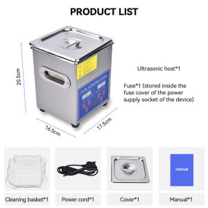 รับประกัน 10 ปี 2L/6L/15L/30L เครื่องทำความสะอาดอัลตราโซนิกอุตสาหกรรม เครื่องทําความสะอาดอัลตรา โซนิกดิจิทัล ปรับความร้อน Ultrasonic Cleaner สามารถขจัดคราบสกปรกฝังแน่นได้