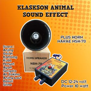 [BARU] Animals Sound Effect 10 Watt + Speaker NSH-70. Suara Berbagai Macam Binatang