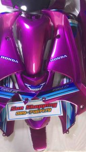ชุดสี125i/125Sโฉมi สีม่วงชมพูมี14ชิ้นเปลือกงานABS