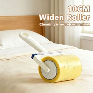 INTOONE Reverse Adhesive Tape Lint Roller Portable Strong Sticky Lint Remover Brush Simple Dust Collector Clothes Bedding Carpet