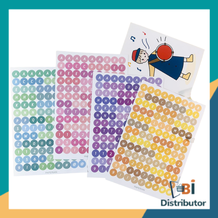 DBI Stiker Huruf Deco Alphabet Untuk Diary Aesthetic Sticker Dekorasi ...