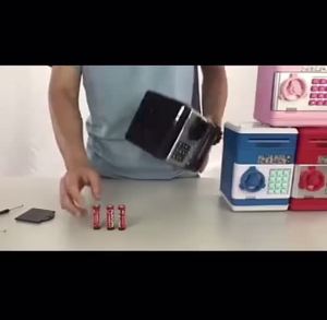 ElectronicPiggyBankATMPasswordMoneyBoxCashCoinsSavingBoxATMBankSafeBoxAutomatic
