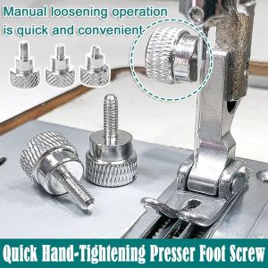 GURUNGMANI Quick Presser Foot Screw Steel Hand-Tightening Presser Foot Mounting Screws Durable Hand-Tightened Bolts Universal