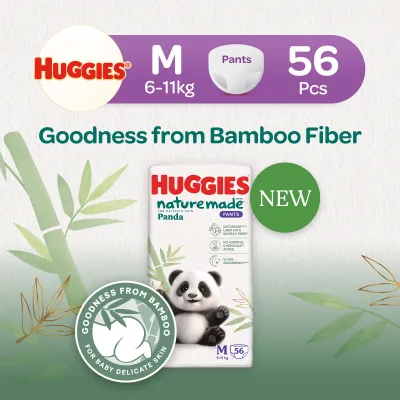 Huggies Naturemade Panda Pants M 56s