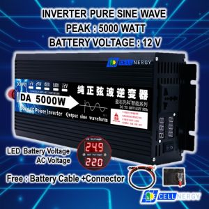 Inverter 1600W 3000W 5000 w pure sine wave 12V 24v อินเวอร์เตอร์เพียวซายเวฟ  DA inverter พร้อมส่ง.