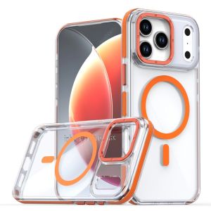 Super Quality for Magsafe Wireless Charge Clear Phone Case For iPhone 17 Pro Max Air 16 15 14 13 12 11 Shockproof Cover